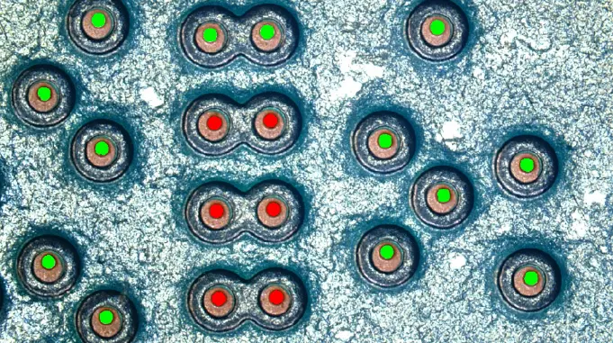 Live detection of filled and empty holes