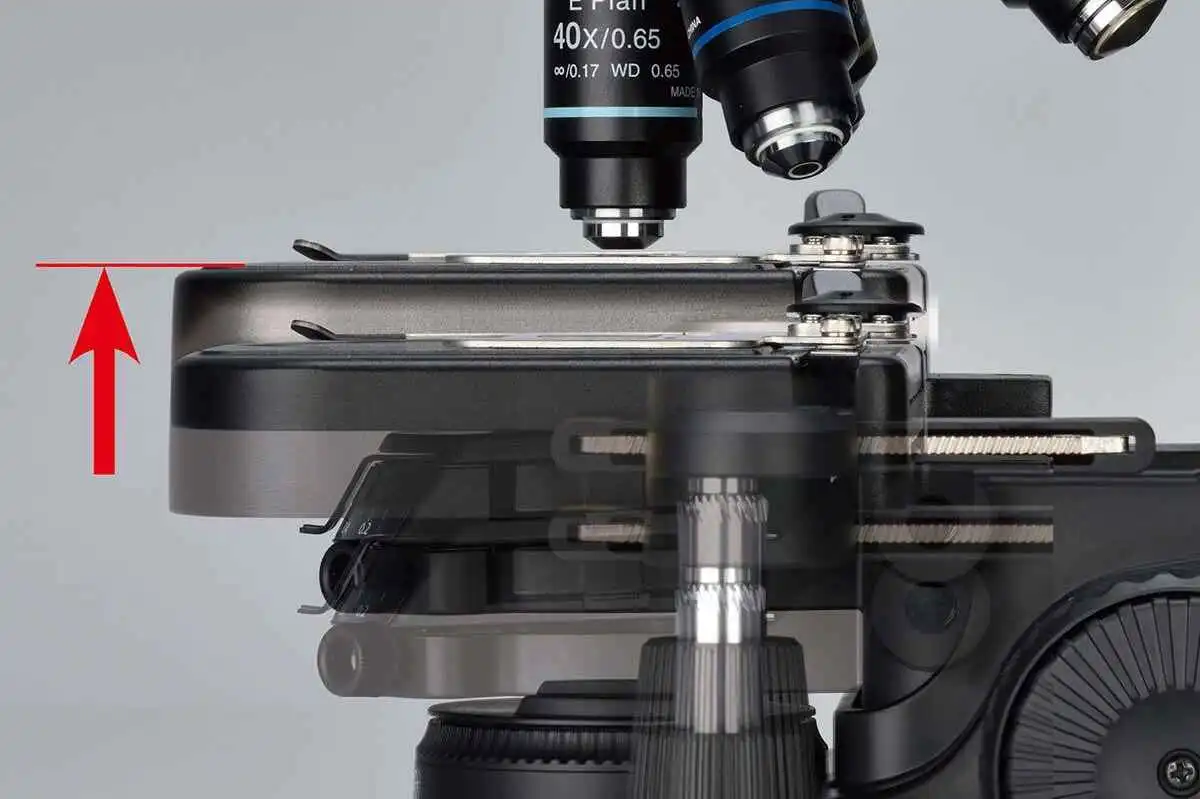 载物台不会高过设定高度。