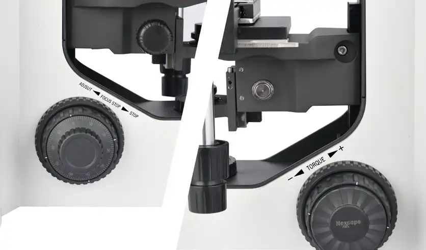 Comfortable and worry free focus knob