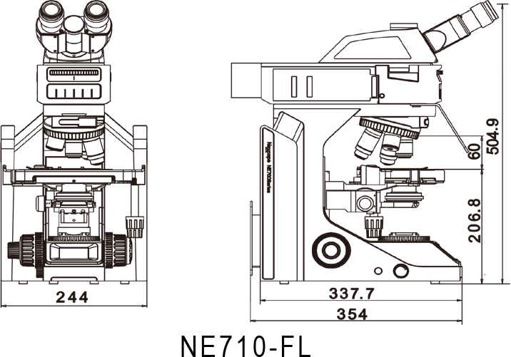 NE710 FL-Dimension