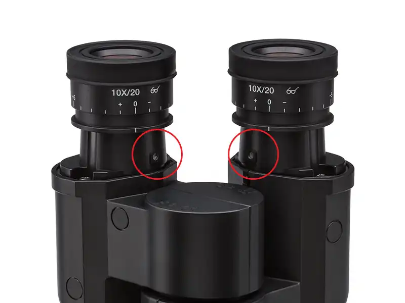 Fixed Eyepieces Prevent Damage or Loss
